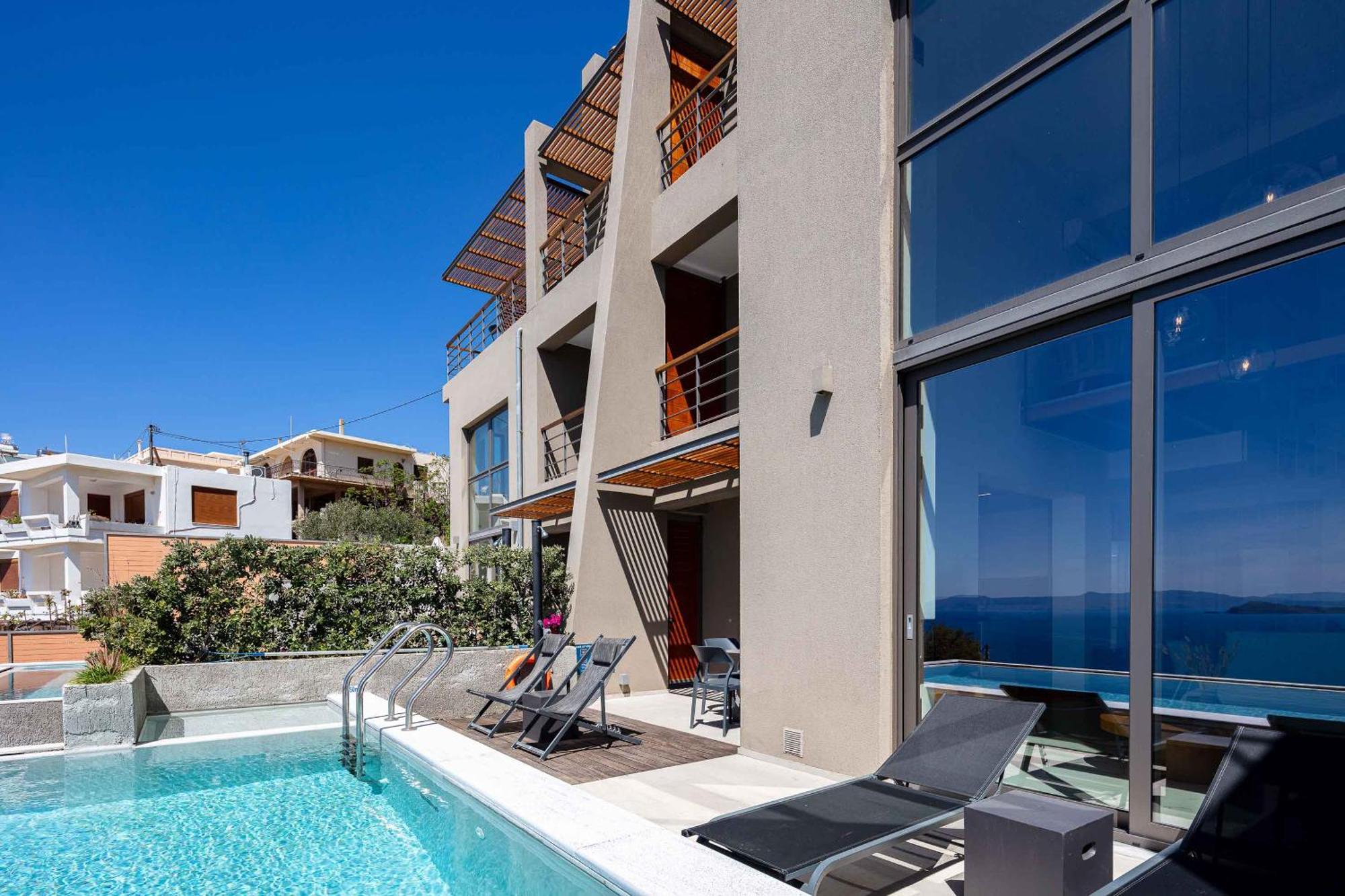 Omnia Luxury Villas - "Heated" Pools & Breathtaking Seaviews! Chania  Exterior photo